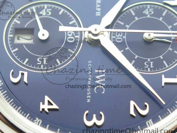 MIROTIME 0501 Breathable Da Vinci IW393402 SS ZF 1:1 Best Edition Blue Dial On Black Leather Strap A 7211